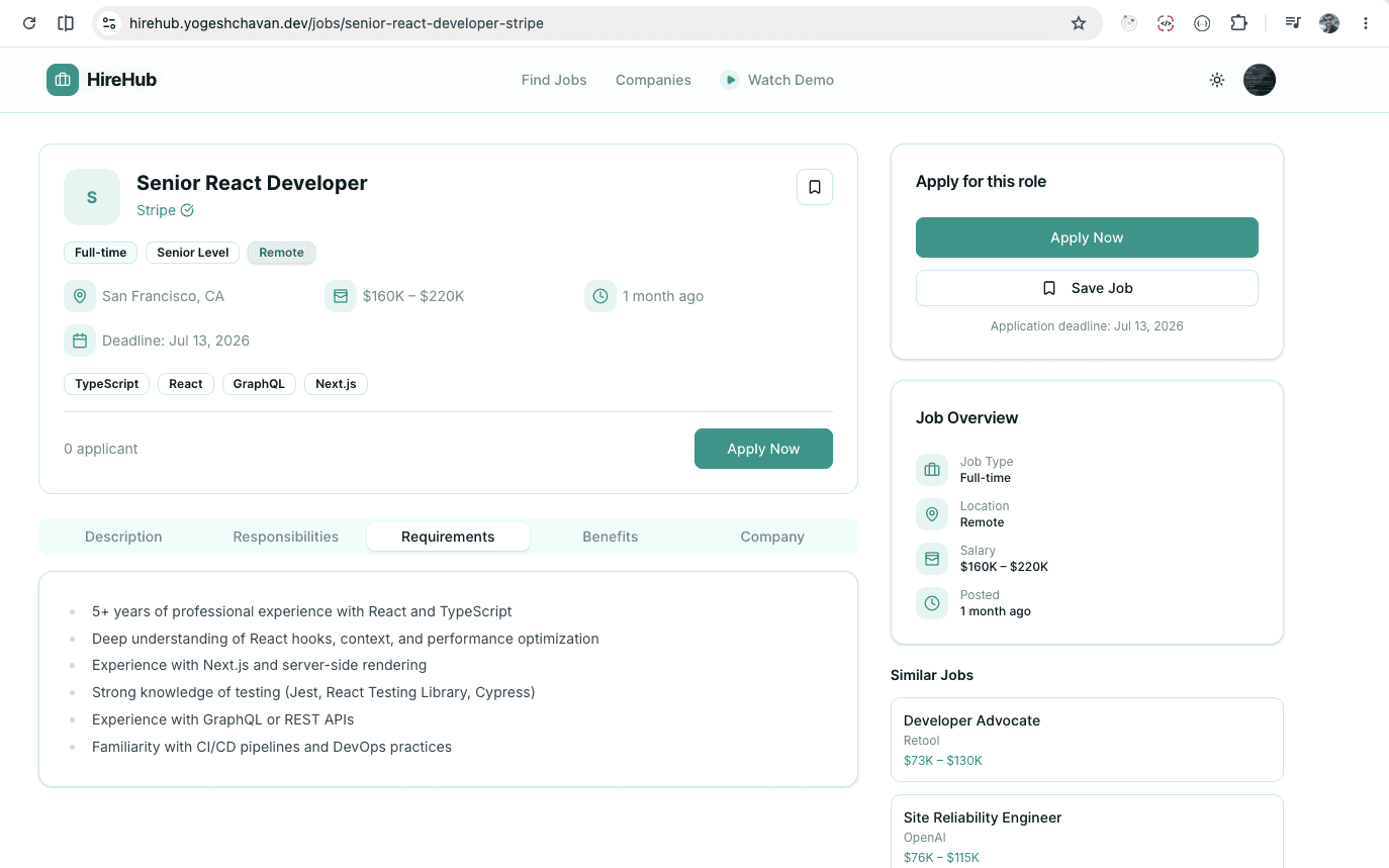 HireHub — Job Board And Hiring Platform image 4