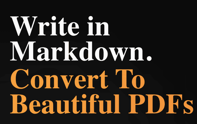 Markdown to Beautiful PDF Converter image 1