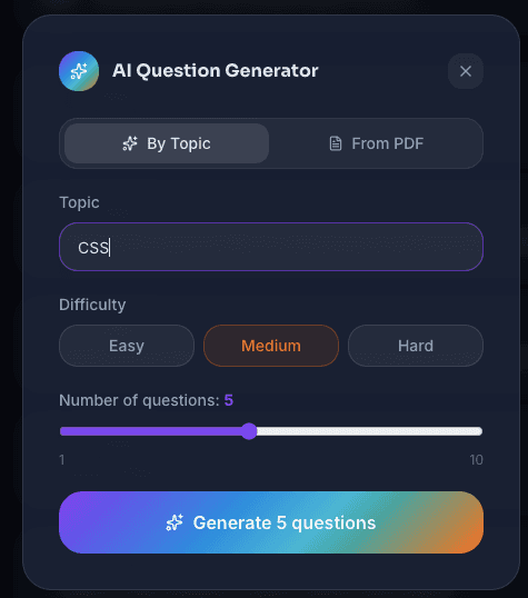 Host Instant AI quizzes with live scores image 2