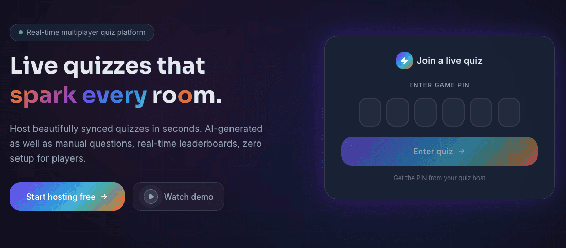 Host Instant AI quizzes with live scores image 3