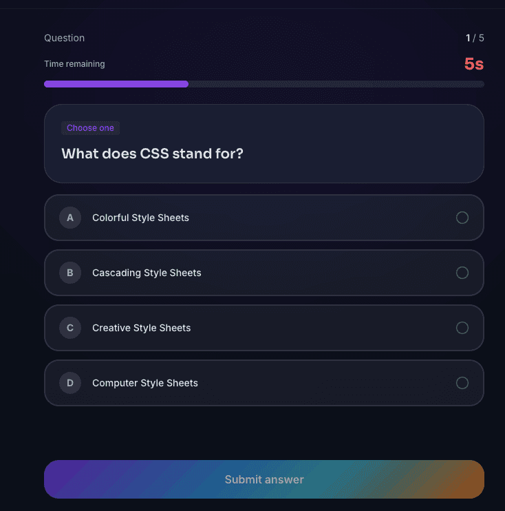 Host Instant AI quizzes with live scores image 4