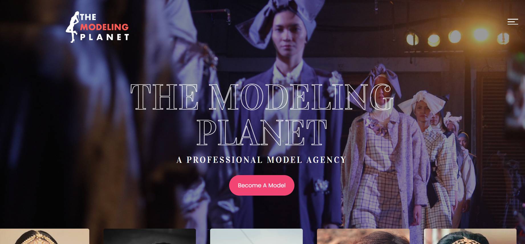 Modeling Website for a client