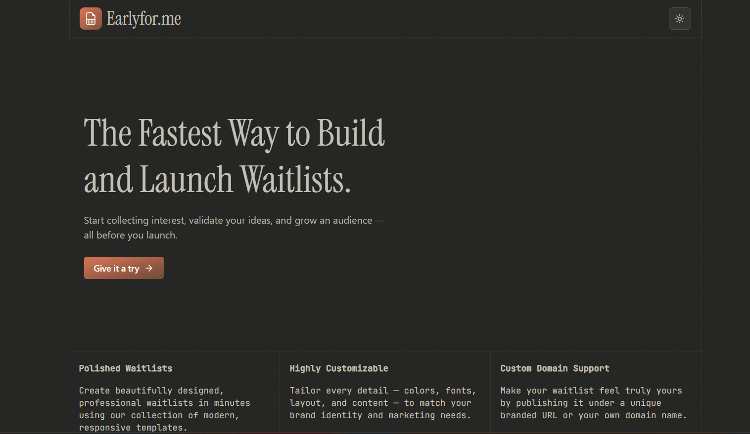 Earlyfor.me - Waitlist builder image 1