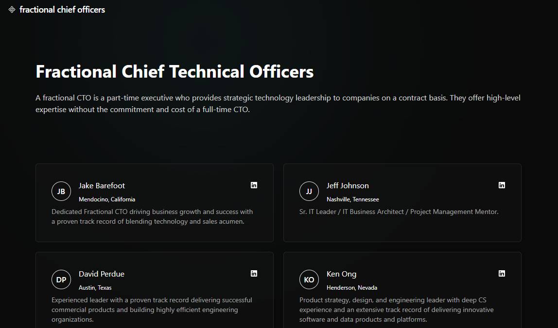 Fractional Chief Officers image 2