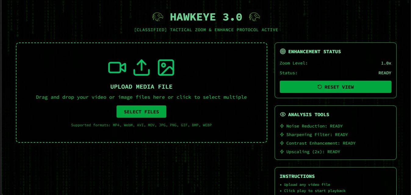Hawkeye 3.0 - Tactical Media Enhancement | Peerlist
