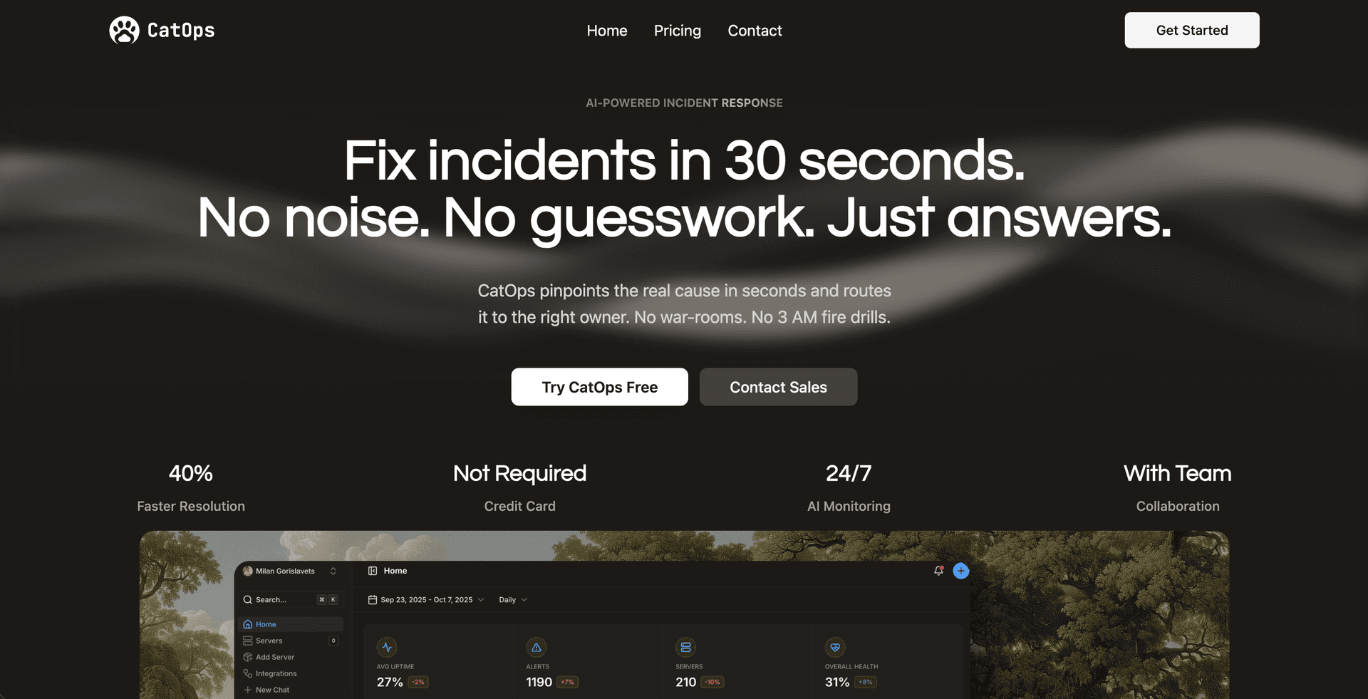 CatOps - AI Powered Server monitoring