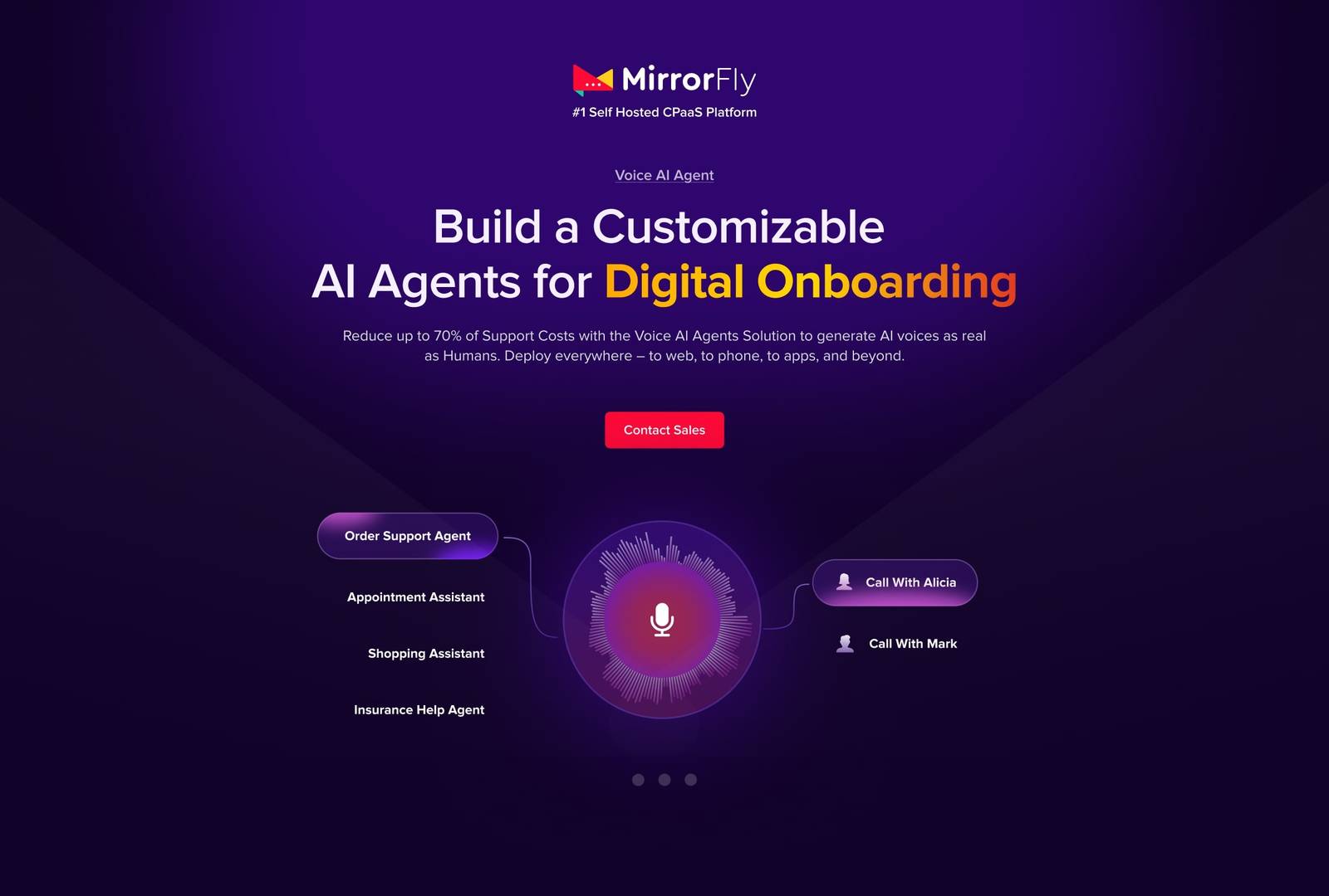 MirrorFly White label AI Voice Agent image 3
