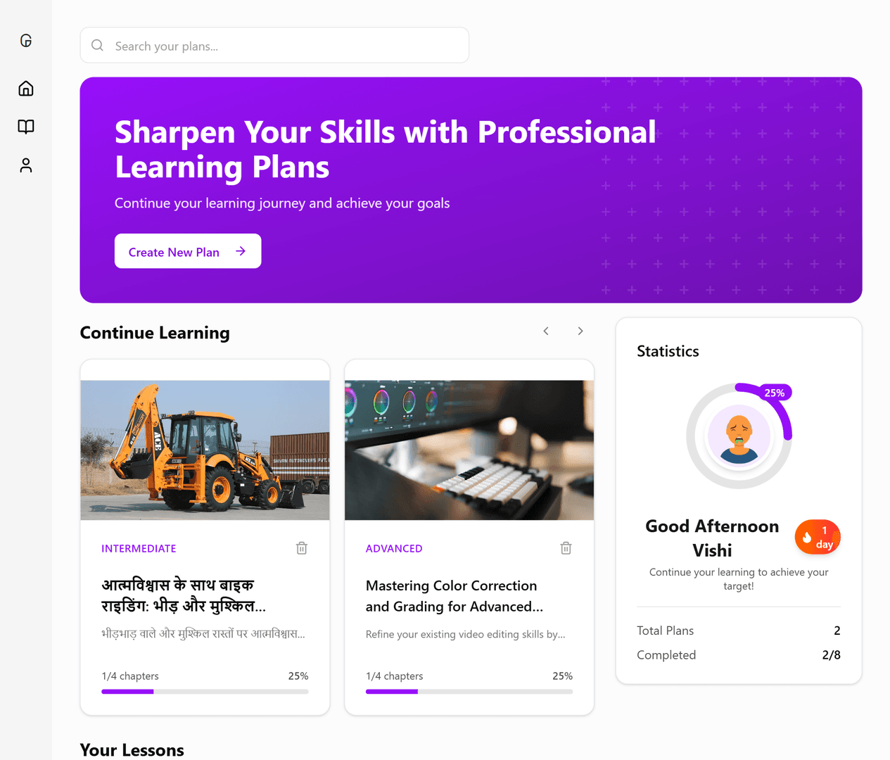 Gradual - An AI based hobby learning platform image 4