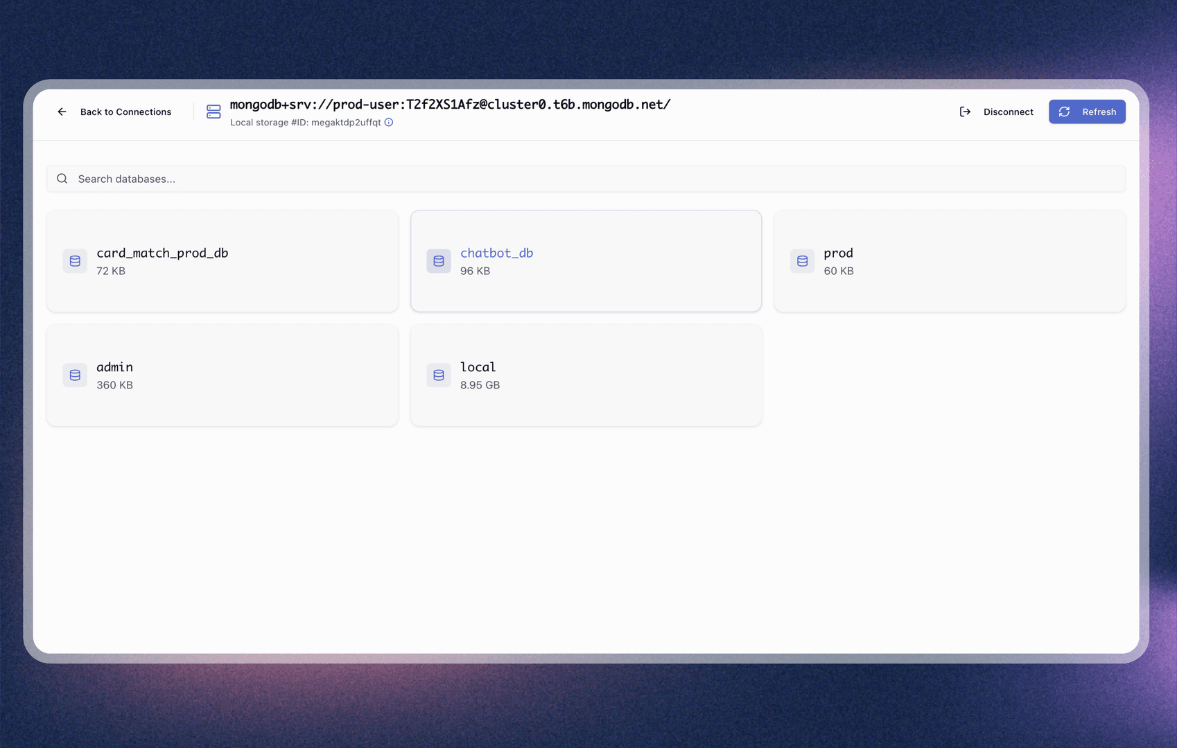 MongoInTab screenshot 1