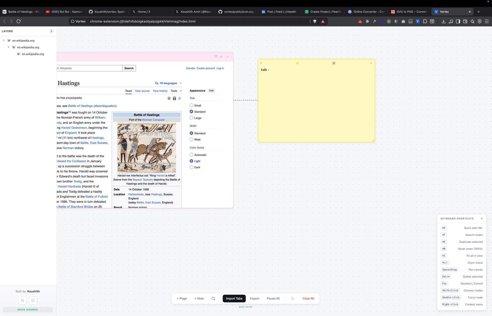 Vortex: Spatial browser extension image 5