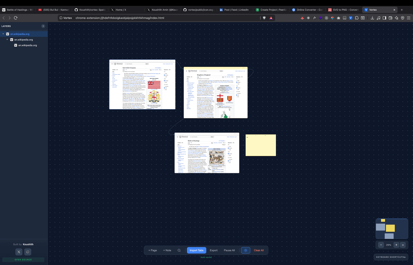 Vortex: Spatial browser extension image 2