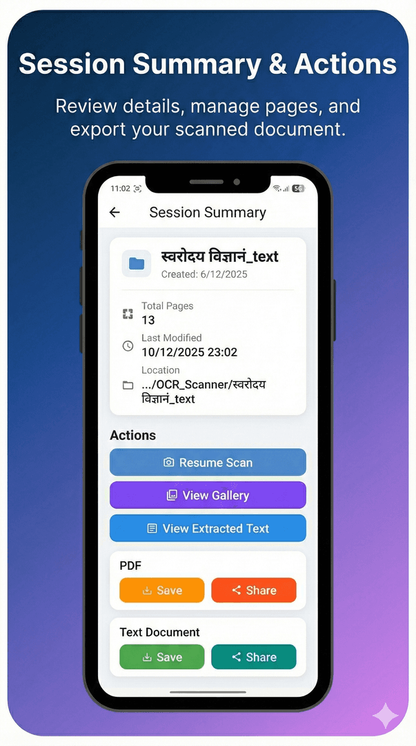 Pustak Scan - Hindi OCR + PDF/Text Export image 3