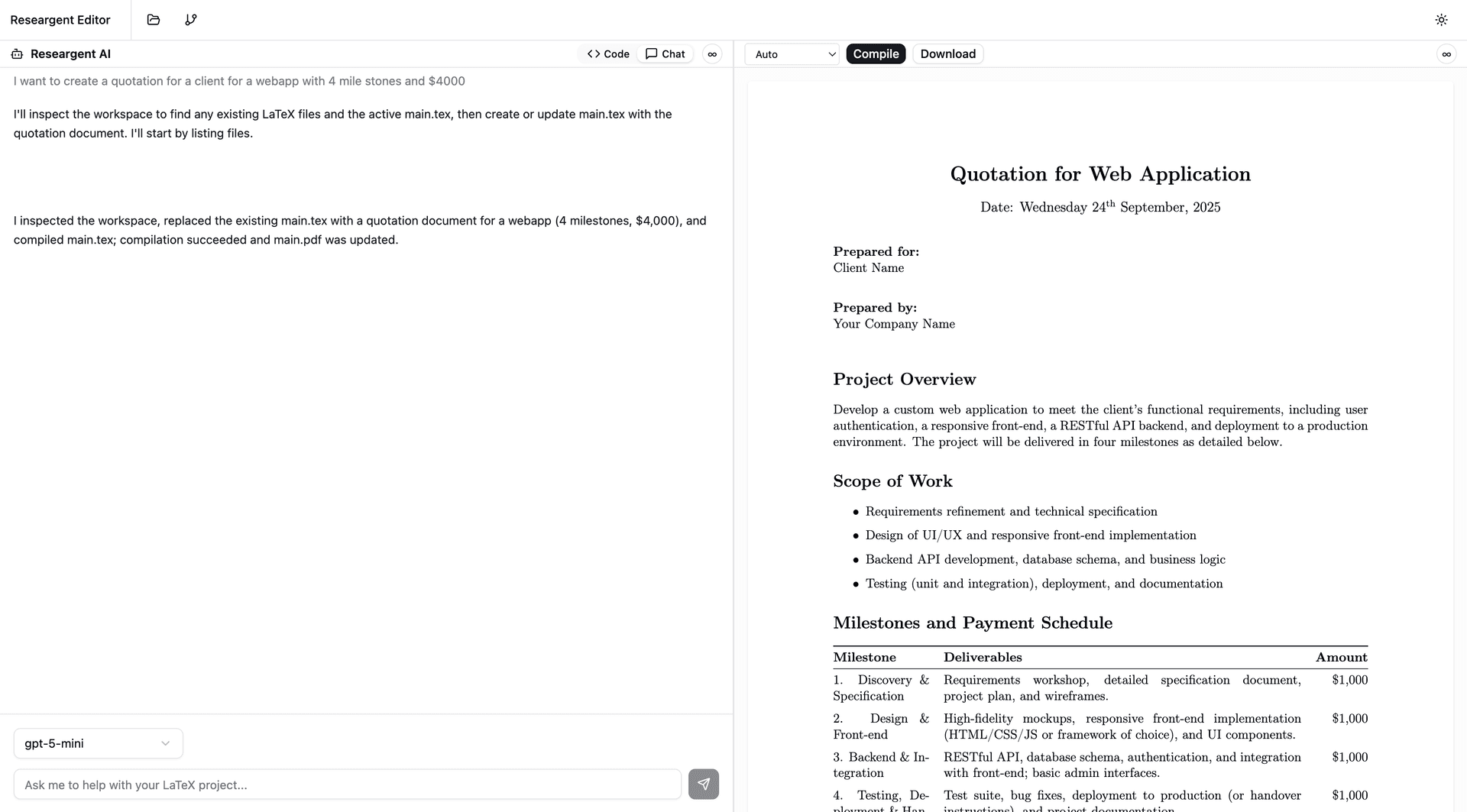 Researgent - AI powered editor for documents image 4