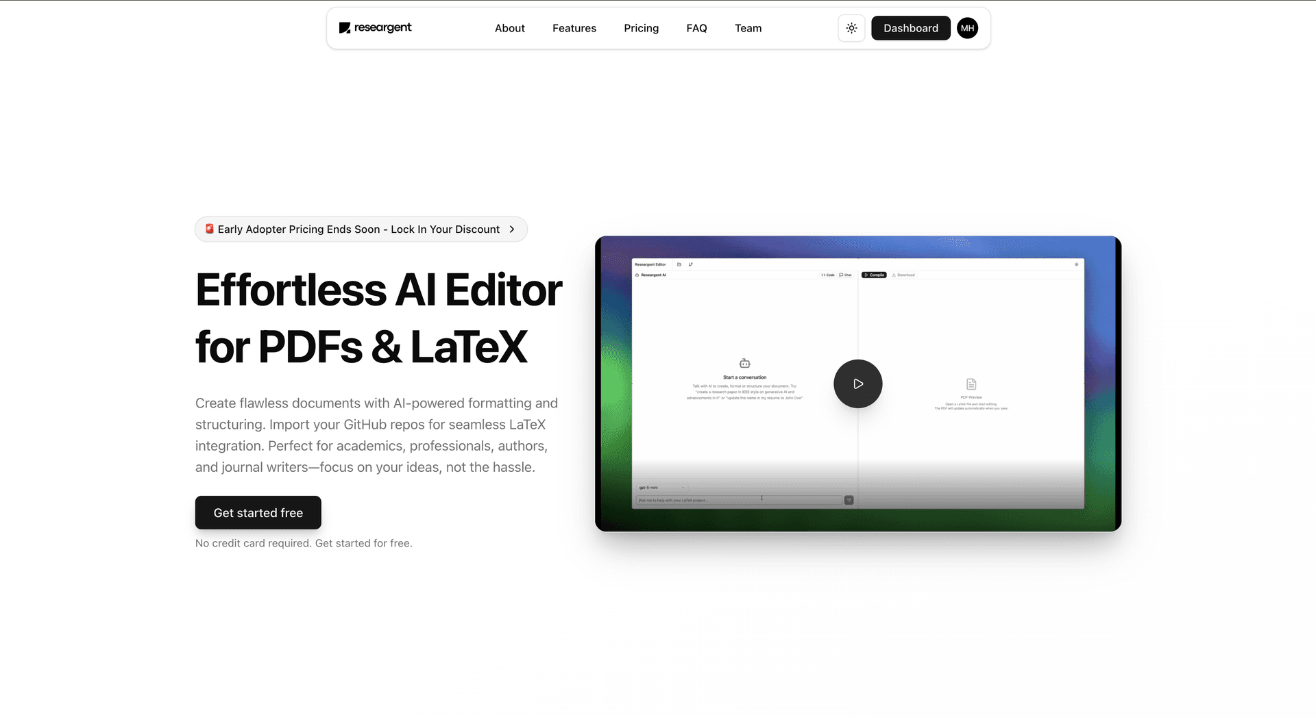 Researgent - AI powered editor for documents image 2