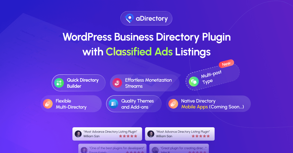 aDirectory: WordPress Directory Plugin image 2