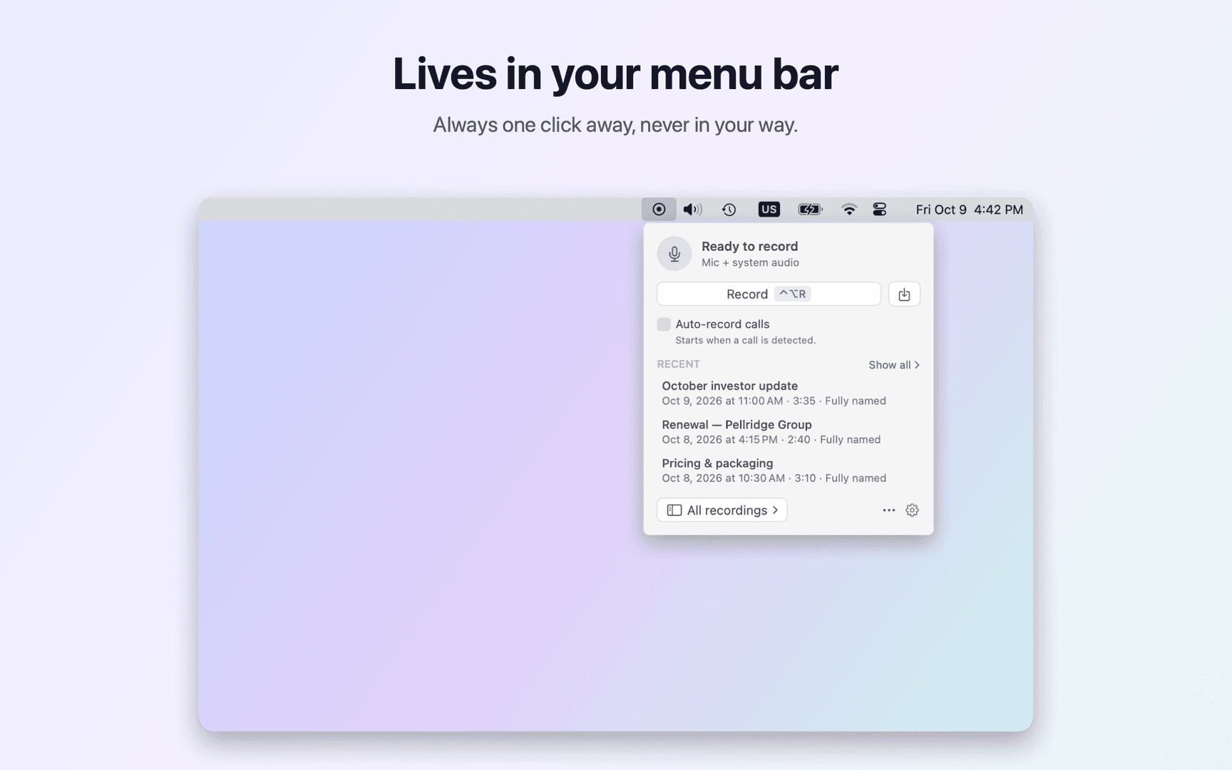 Record & Transcribe Calls on Mac | echo99 image 1