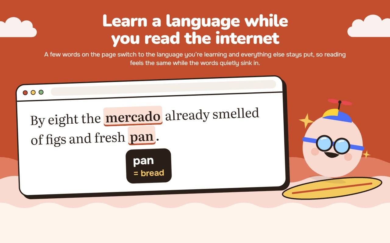 NativeLingo: learn a language on the pages image 1