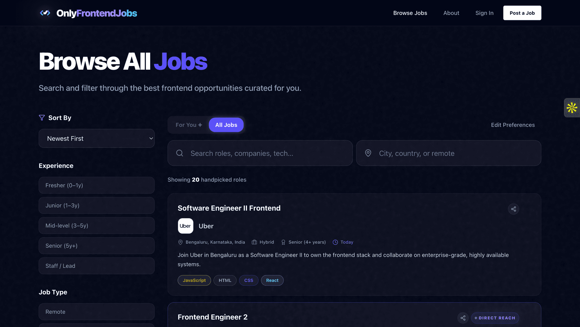 OnlyFrontendJobs image 3