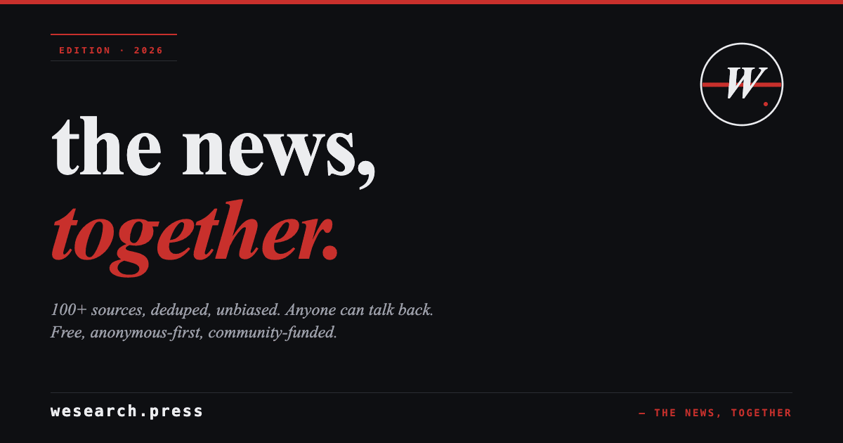 WeSearch Press — Anonymous Community News image 1