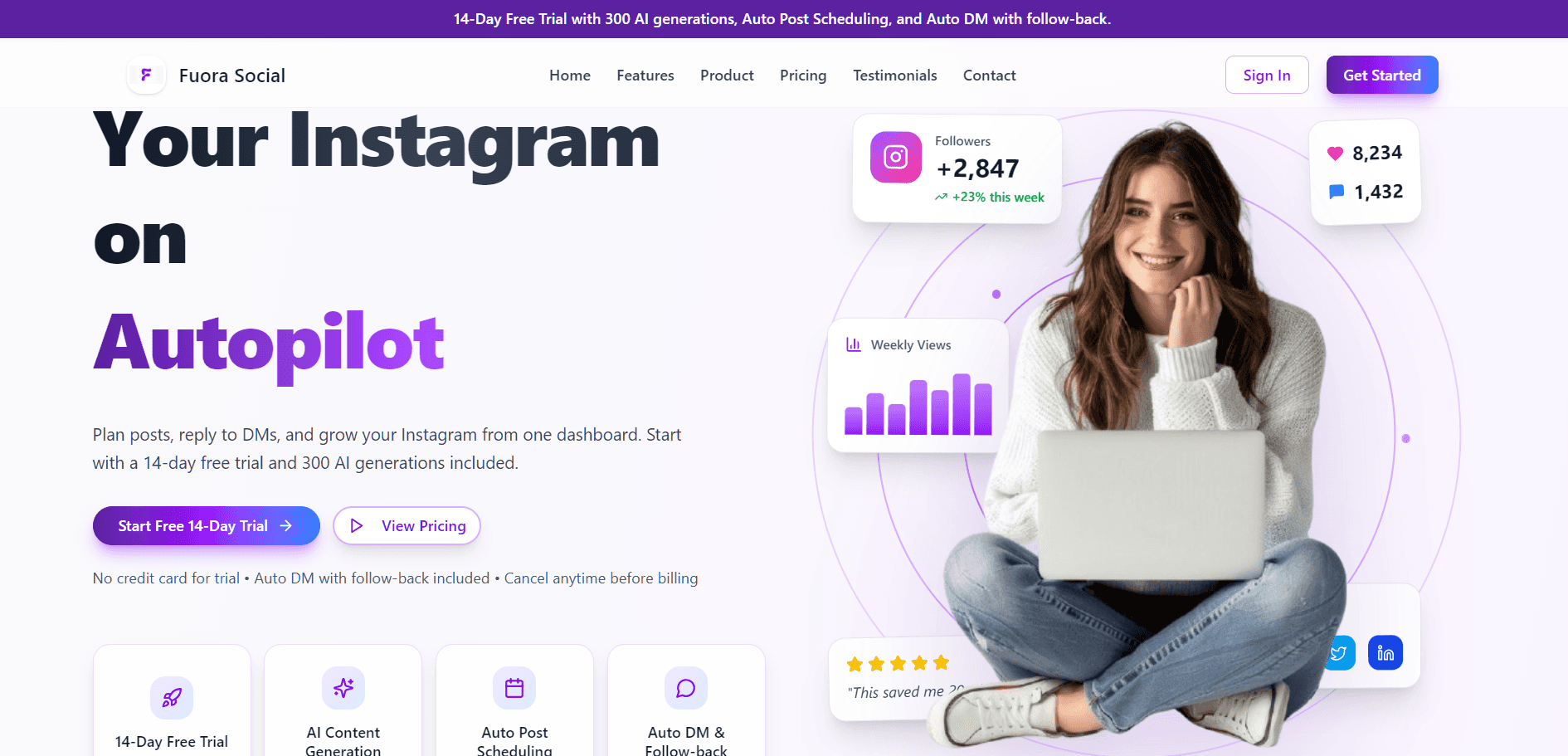 Fuora – Social Media Growth Engine image 2