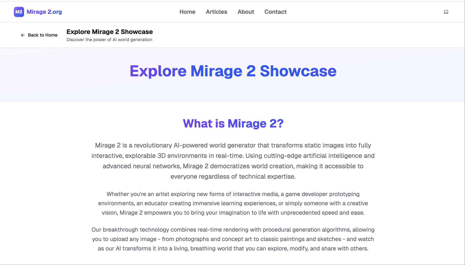 Mirage 2 – AI World Generator image 3