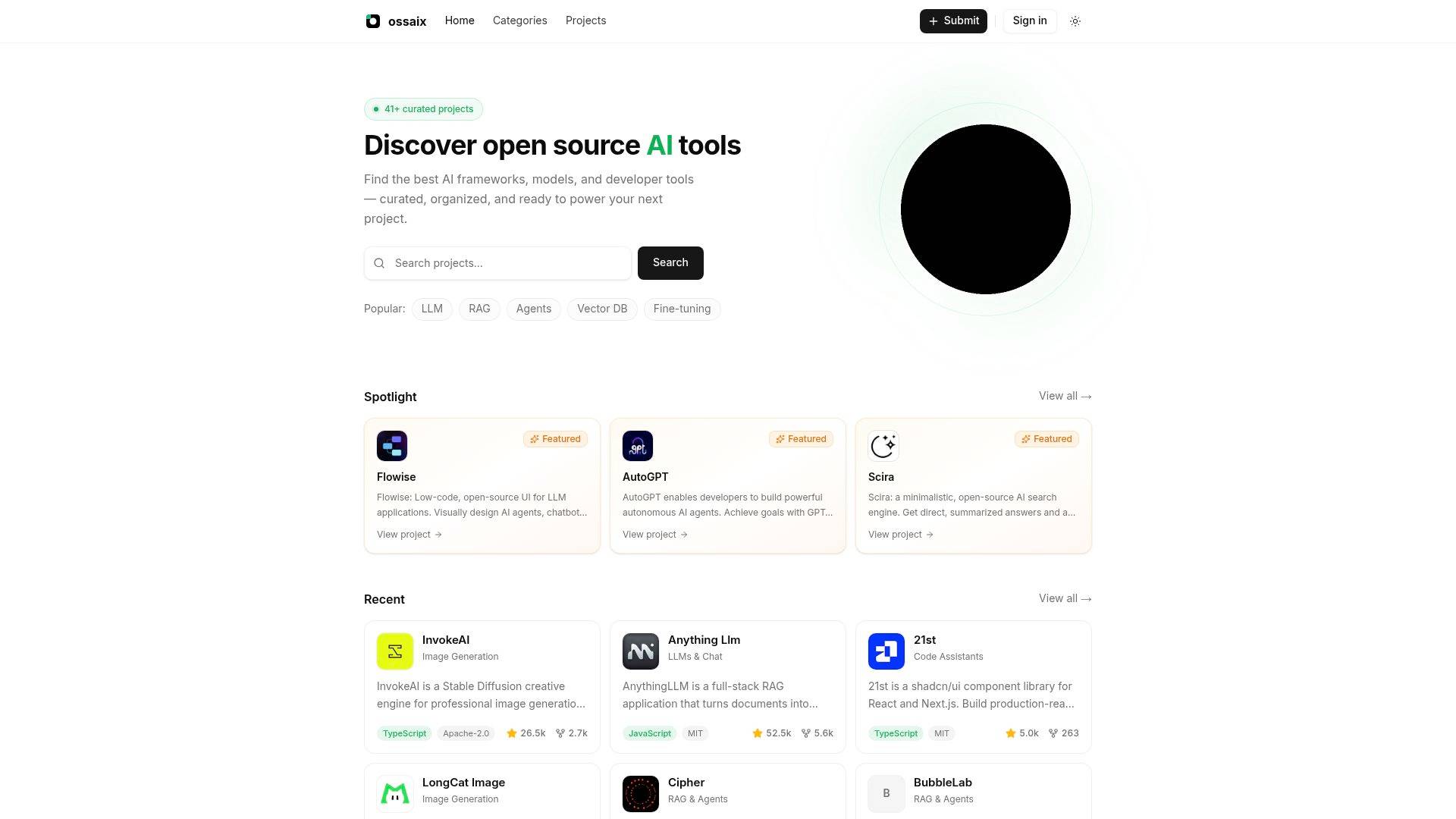 OSSAIX - Open Source AI Directory | OSSAIX image 1