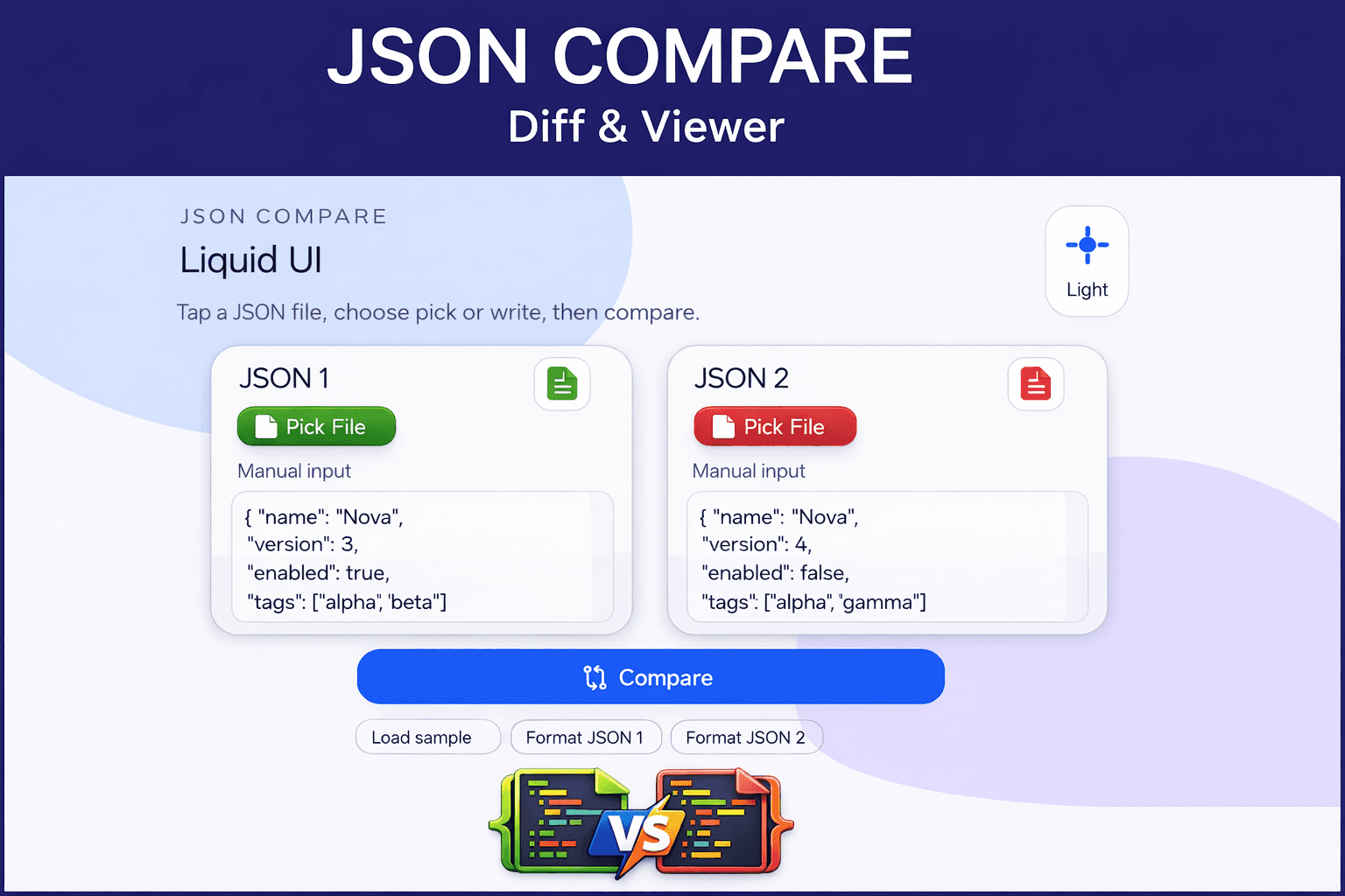 JSON Compare – Diff & Viewer image 2
