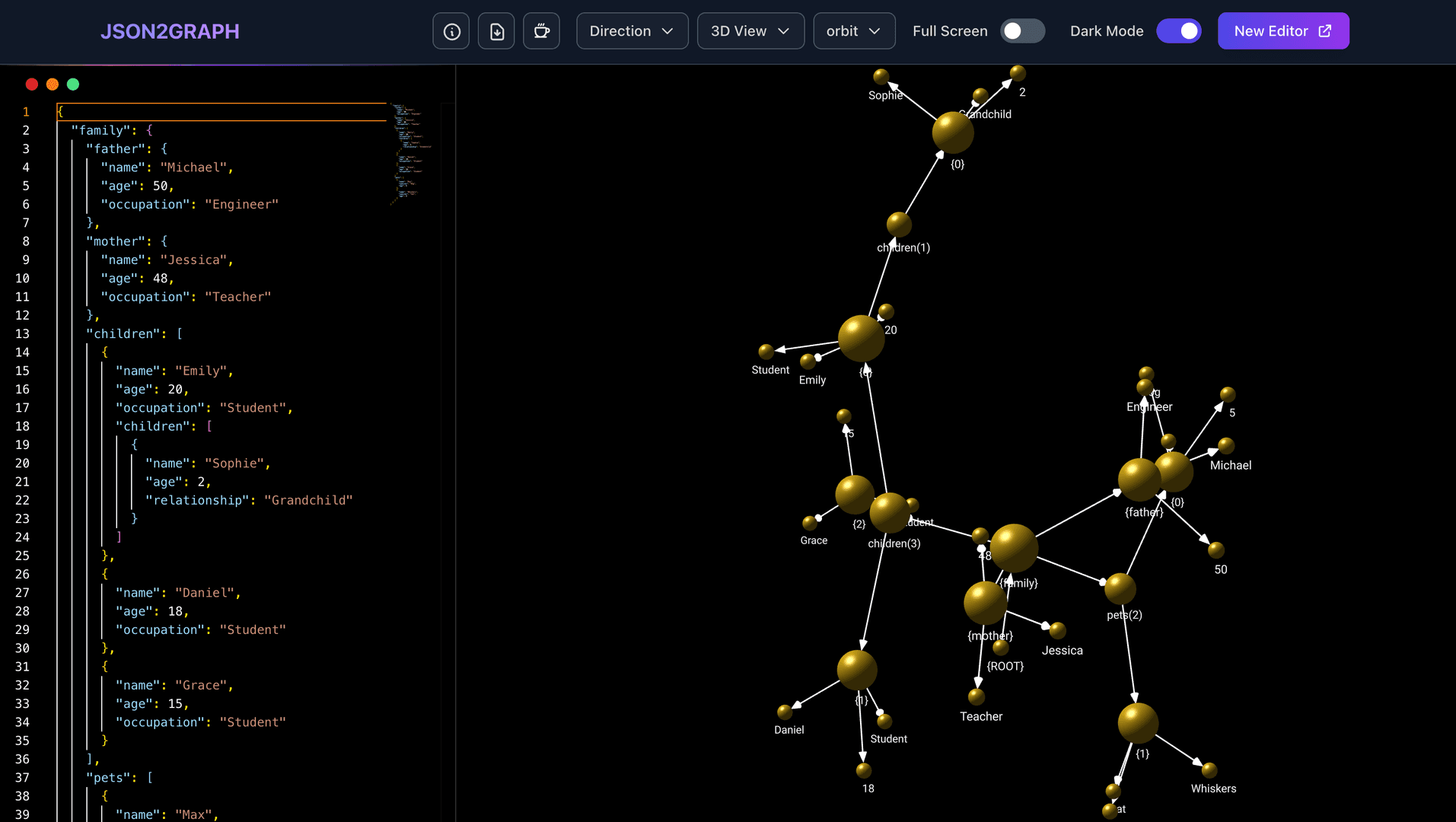 JSON to Graph Visualization image 2