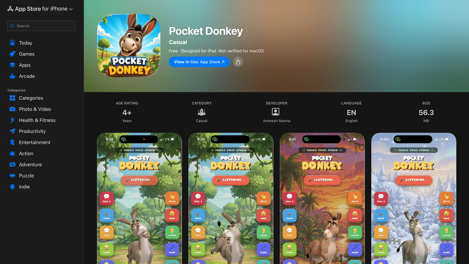 ‎Pocket Donkey App - App Store image 1
