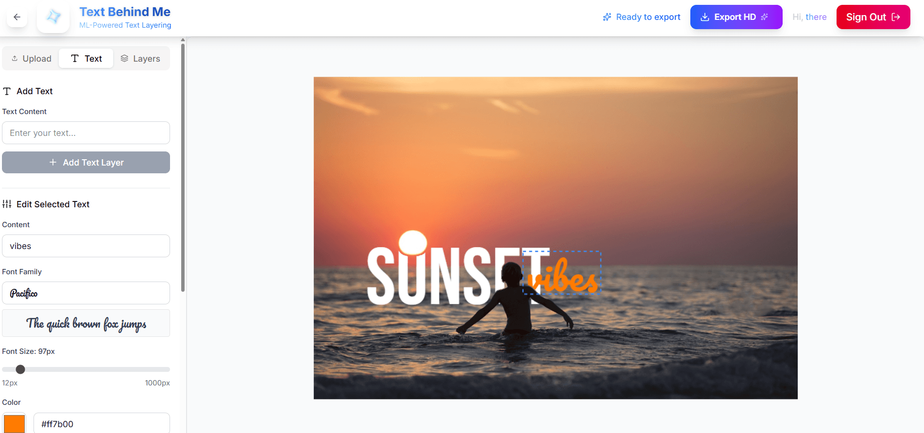 Text Behind Me image 4