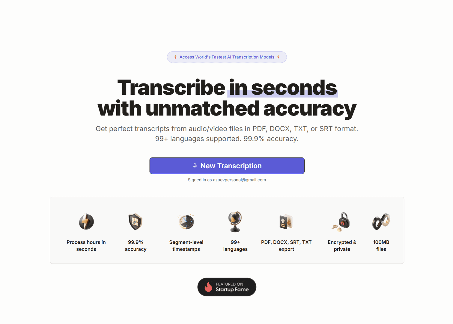 Typist | Transcribe Audio to Text in Seconds image 1