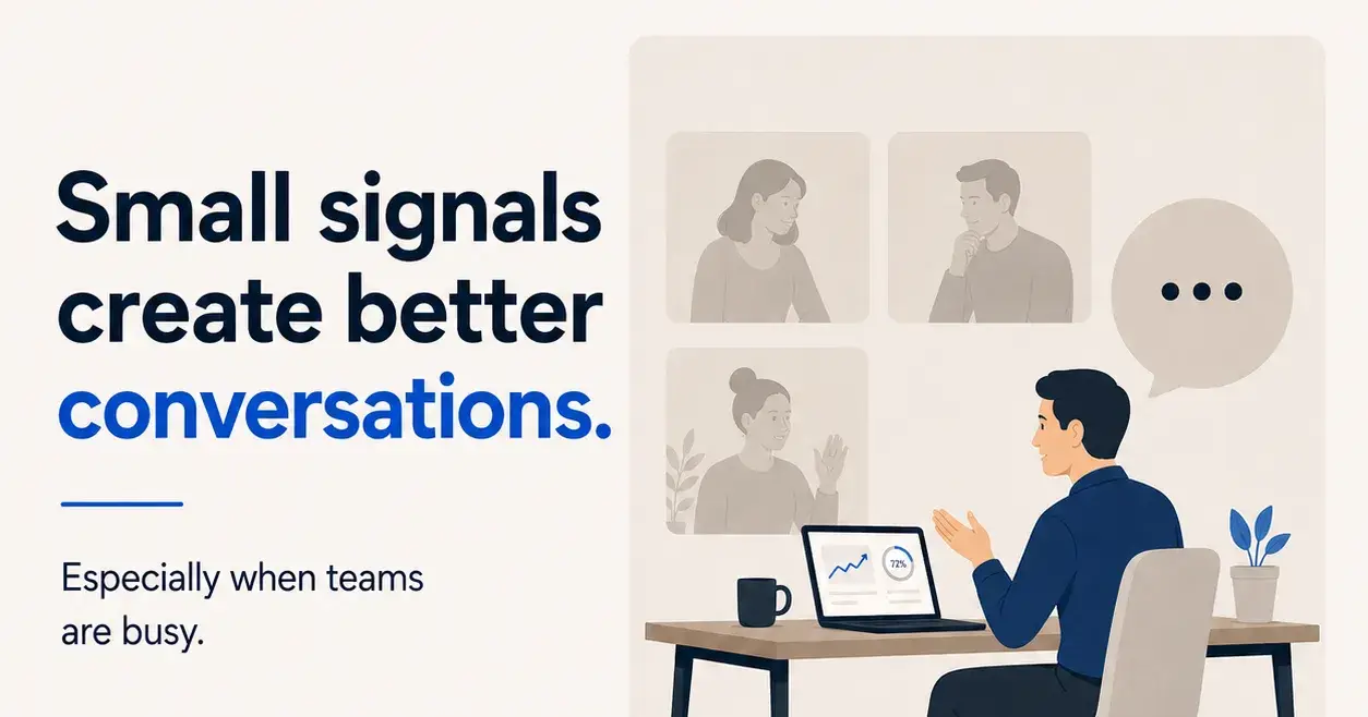 Small signals create better conversations.