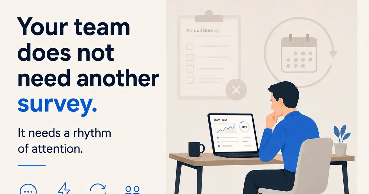 Your team does not need another survey.