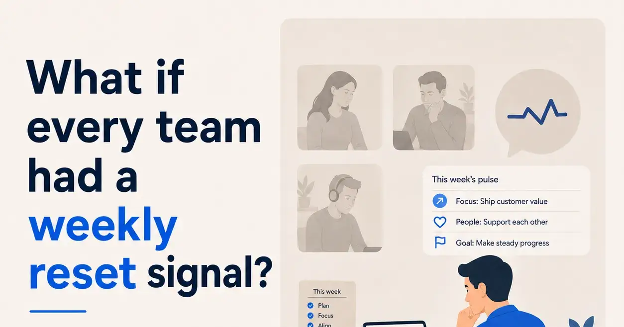 What if every team had a weekly reset signal?