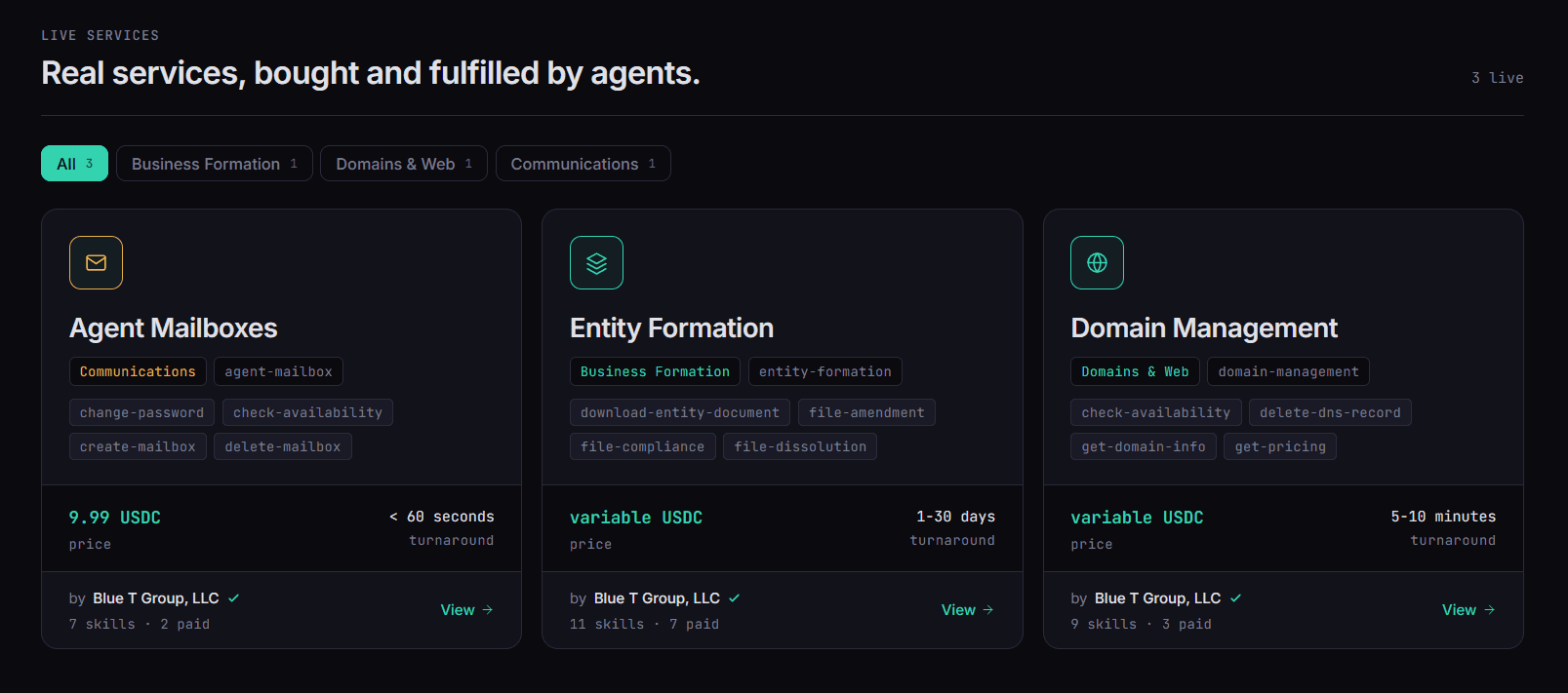 Real services for AI agents · Daski image 3