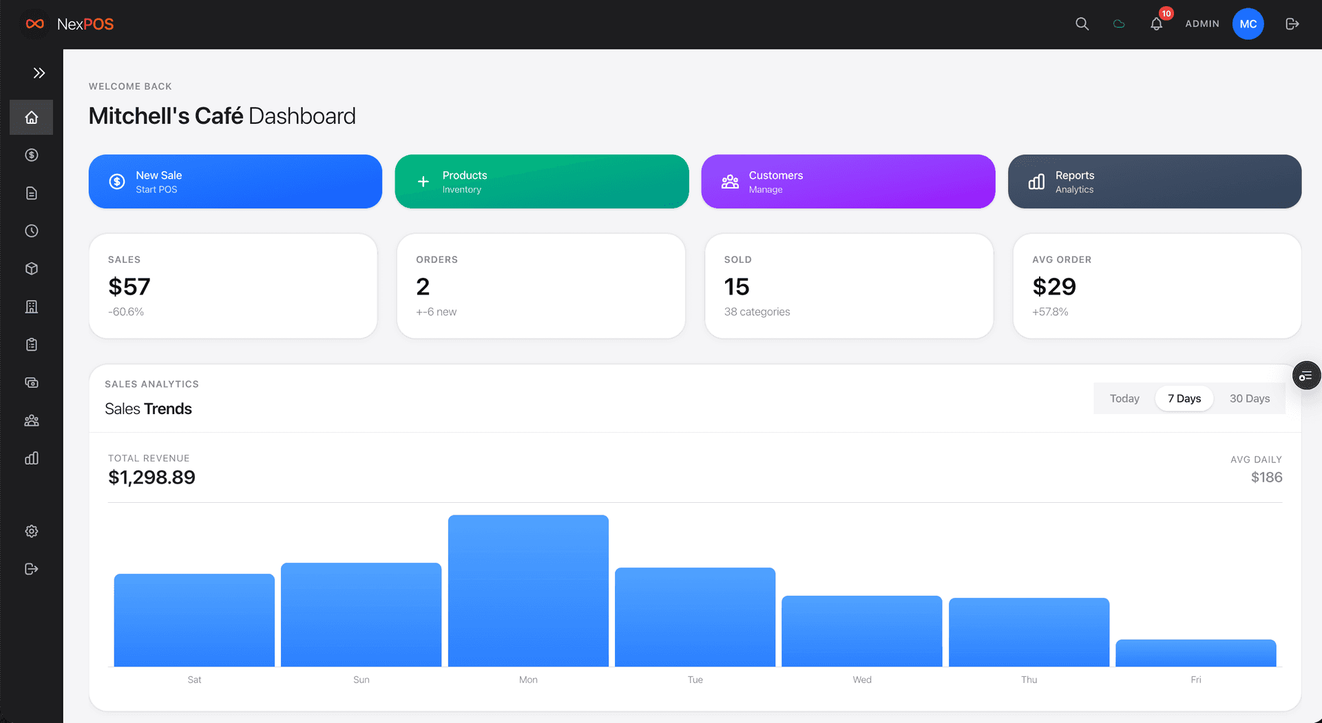 NexPOS - Free POS System image 3