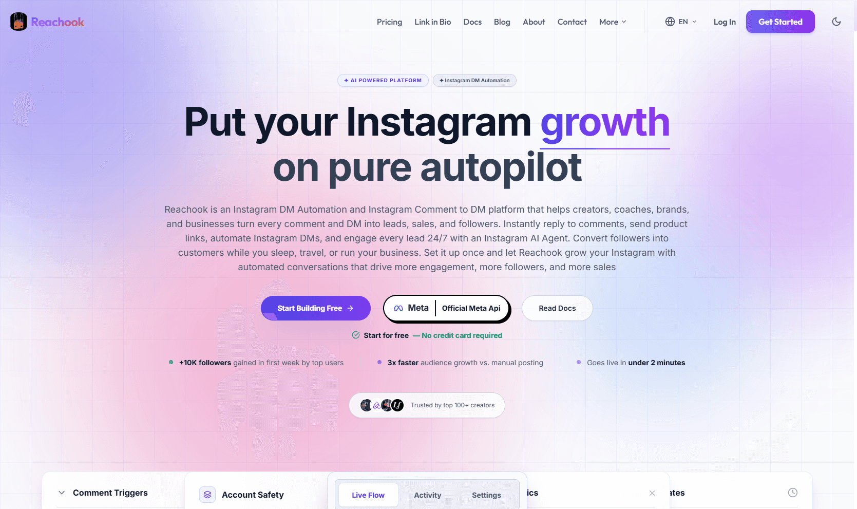 Reachook — AI DM Automation Platform image 2