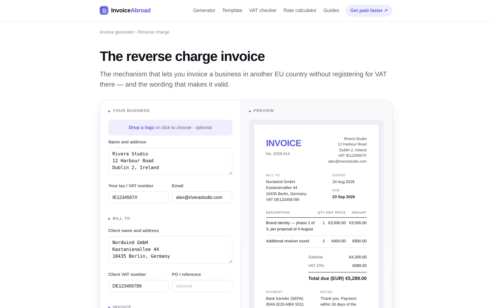 Free Invoice Generator — No Sign-Up image 4
