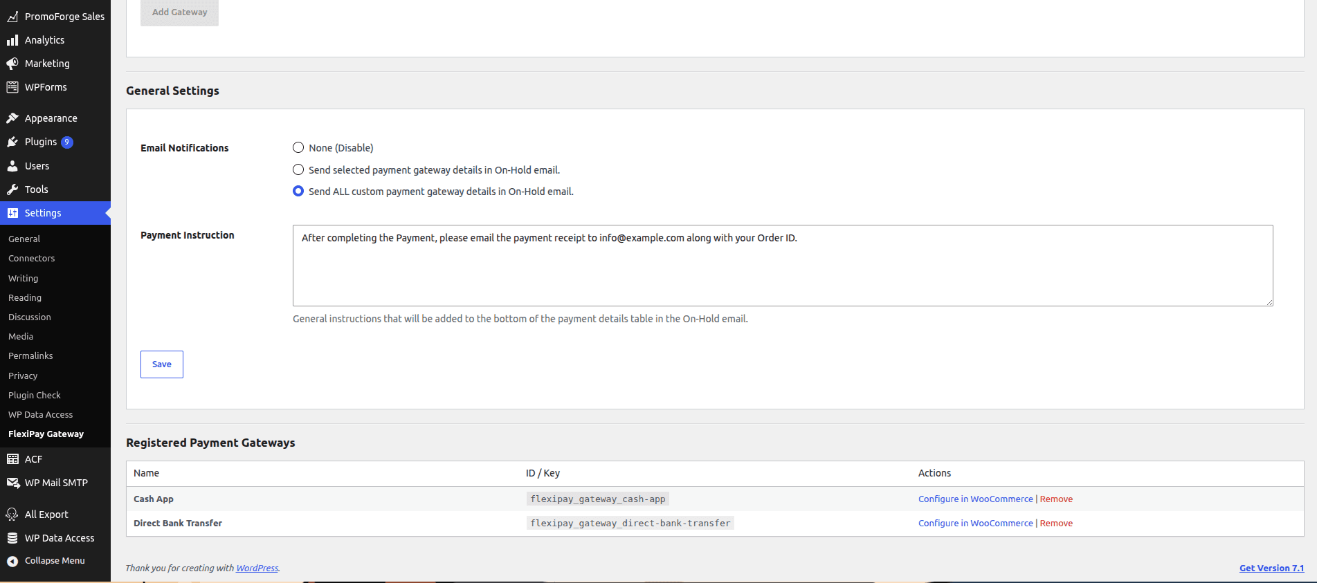 FlexiPay Gateway for WooCommerce image 3