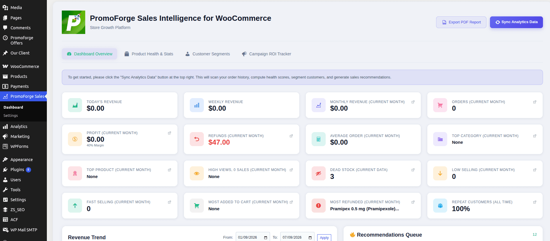 PromoForge Sales Intelligence for WooCommerce image 2