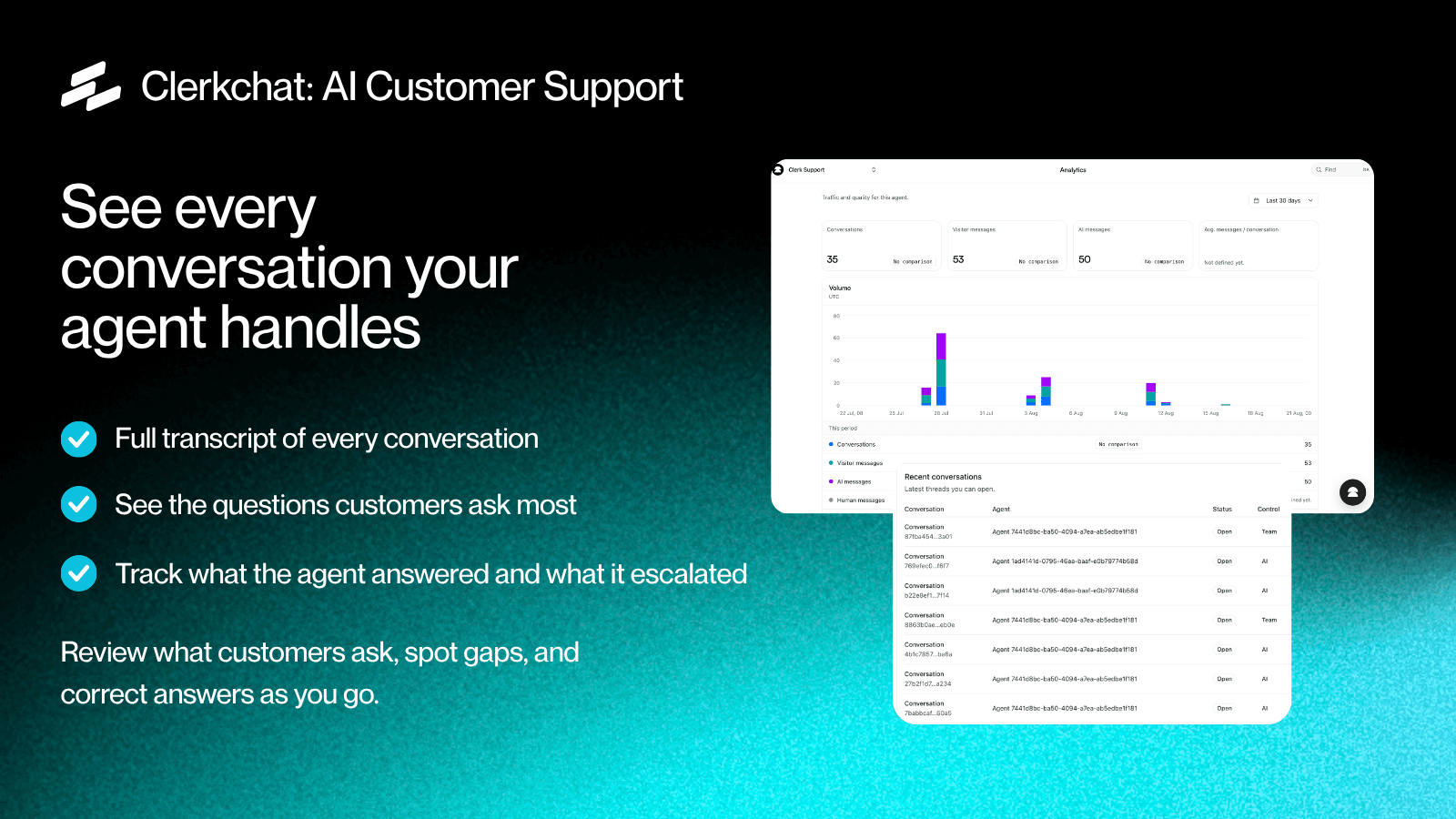ClerkChat: AI Customer Support Agent image 4