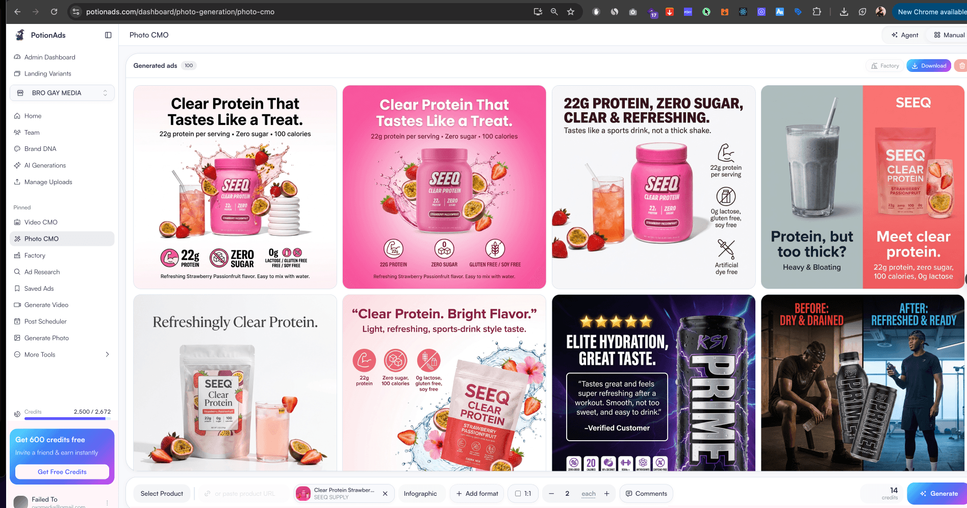 PotionAds — 10x Your Ad Output with AI image 2