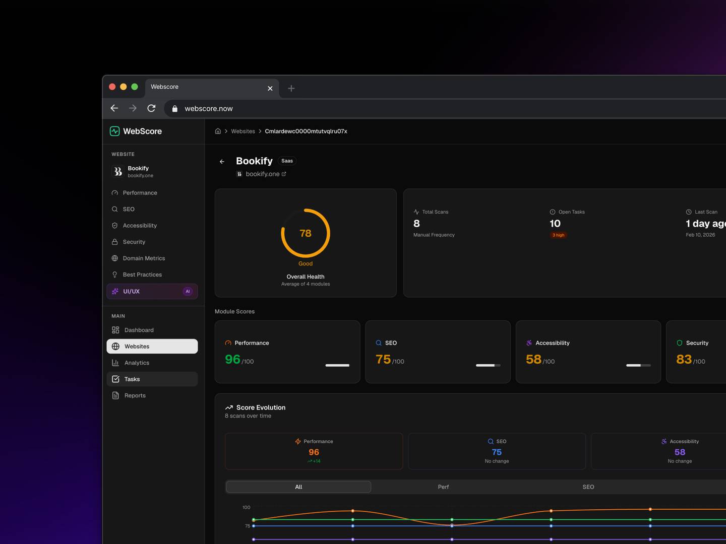 WebScore - Find & Fix Website Issues screenshot 2