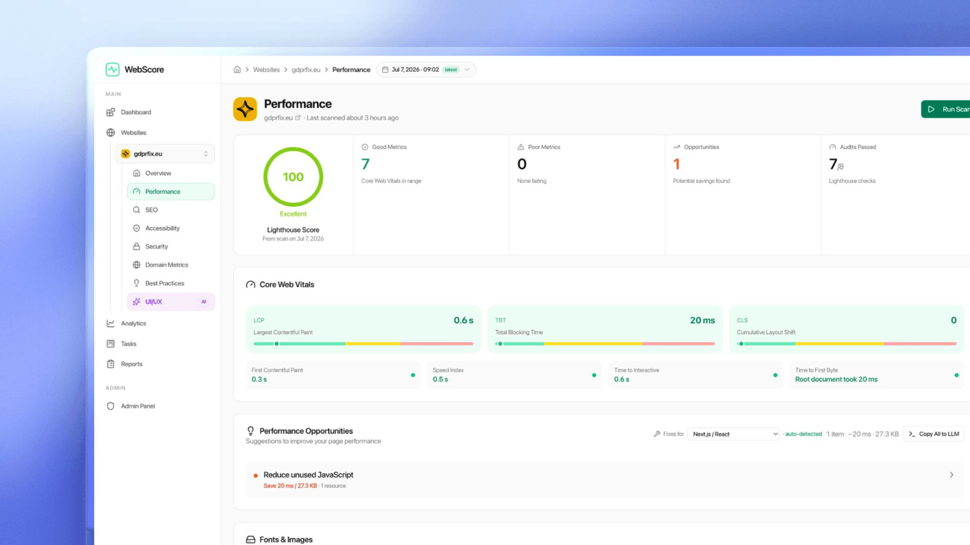 WebScore - Find & Fix Website Issues image 2