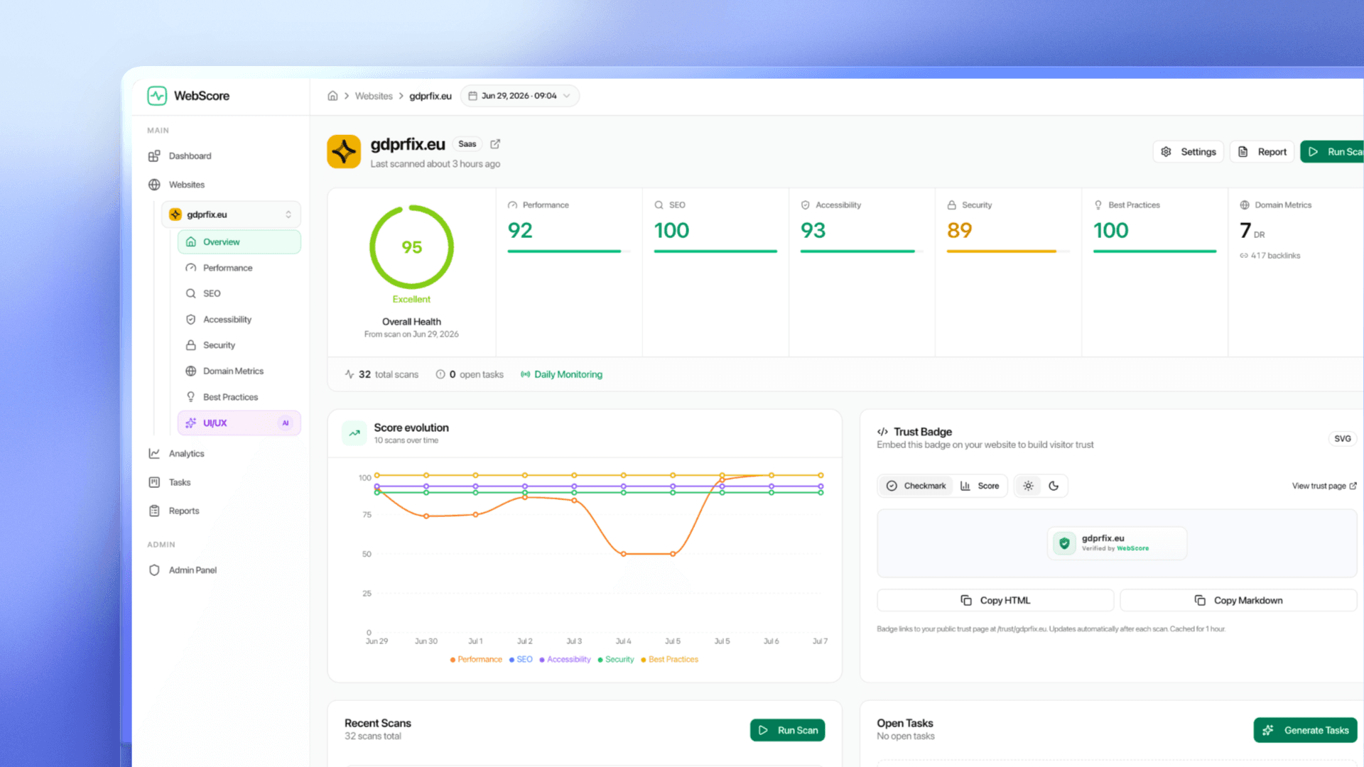WebScore - Find & Fix Website Issues image 1