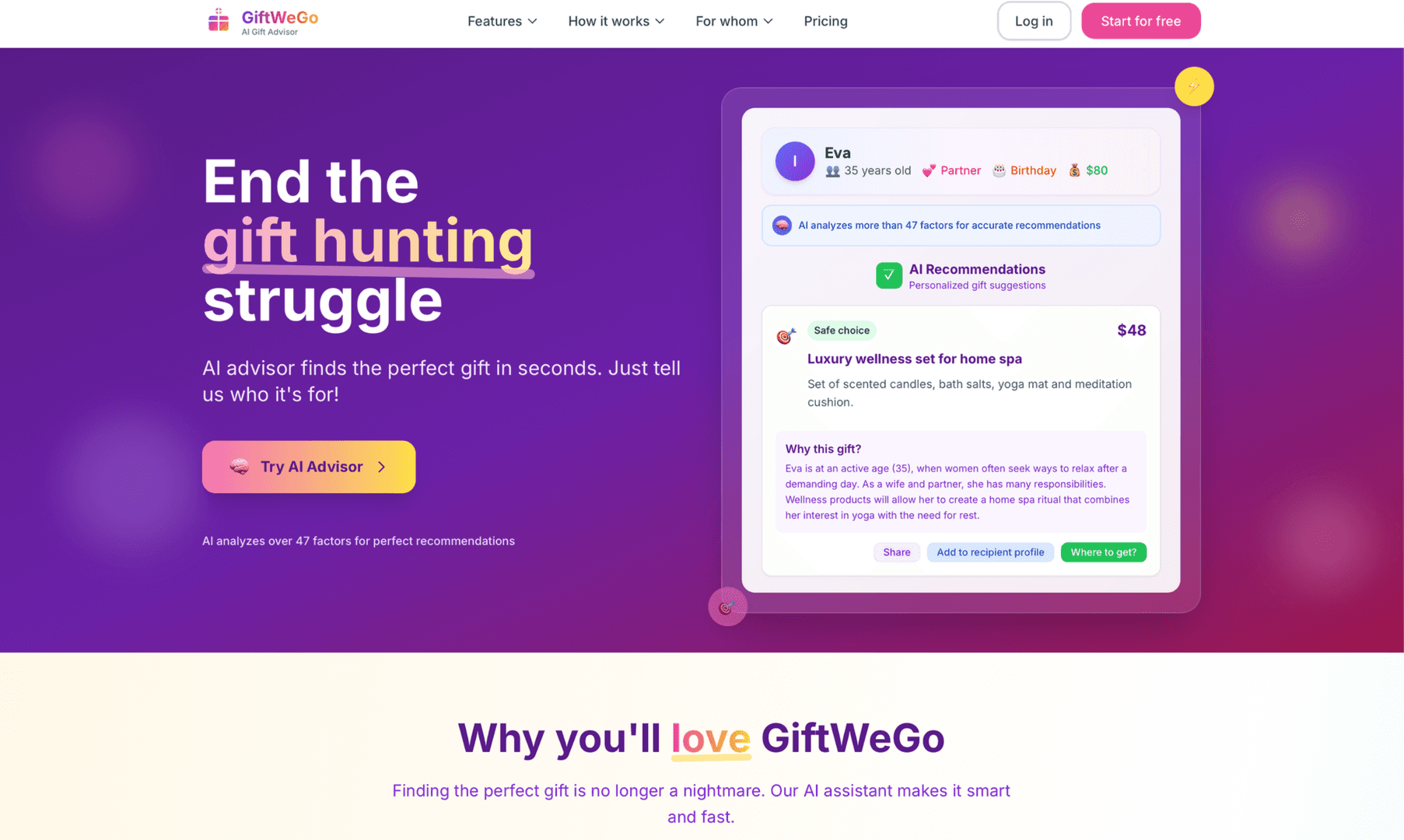 AI Gift Recommendations & Voucher Creator image 1