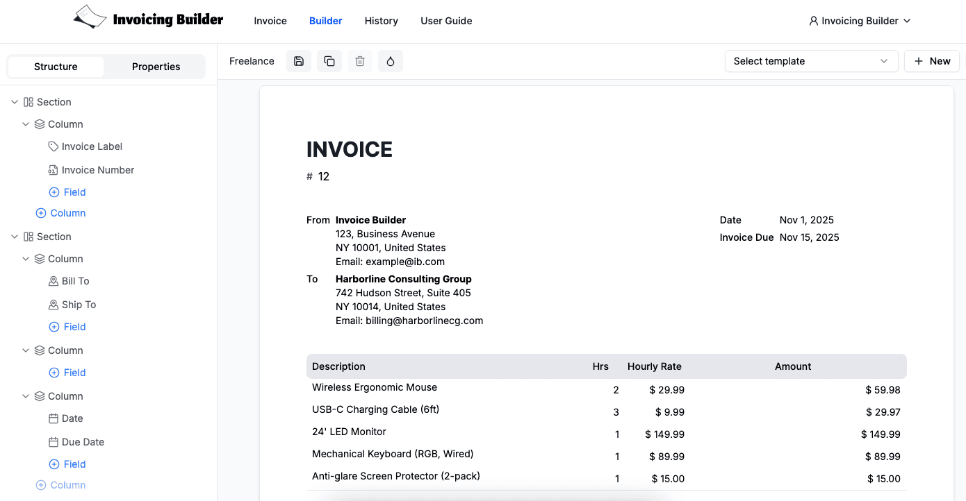 Invoicing Builder image 1