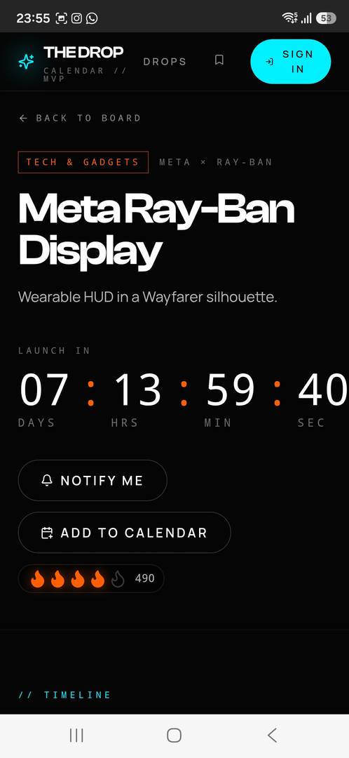 The Drop calendar image 3
