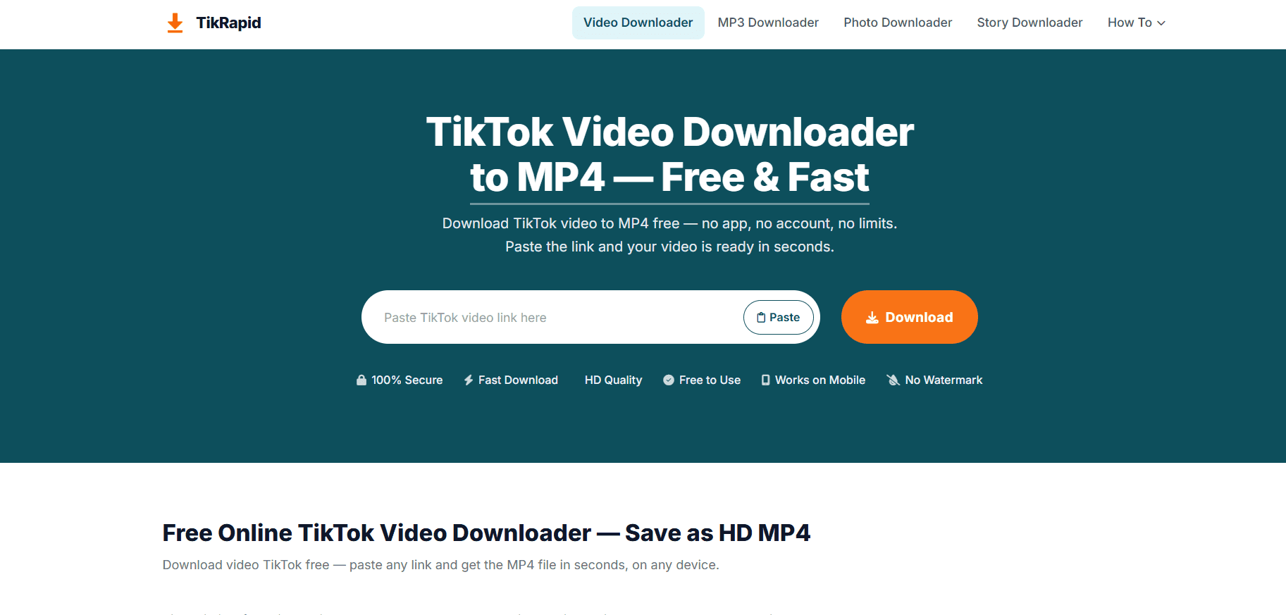 TikRapid — TikTok to MP4 Downloader image 3