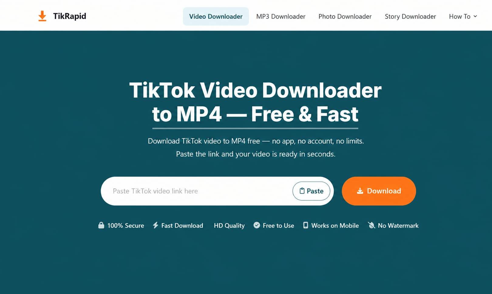 TikRapid — TikTok to MP4 Downloader image 2